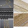 single clasp side chain, bismarck chain, curb chain, double chain, cross chain and twist chain.
